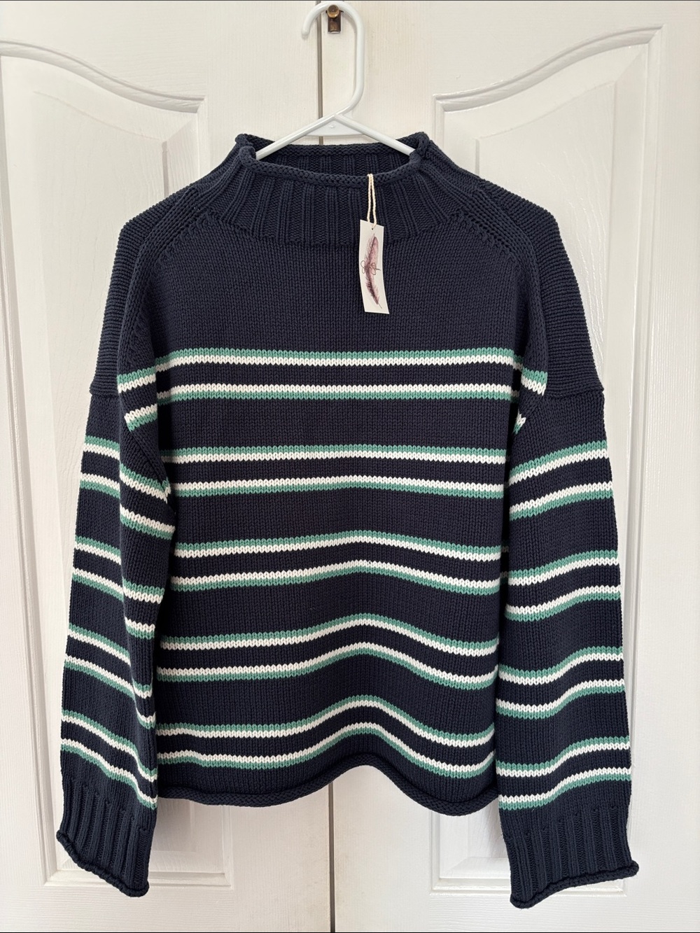 NWT Striped Rollneck Sweater